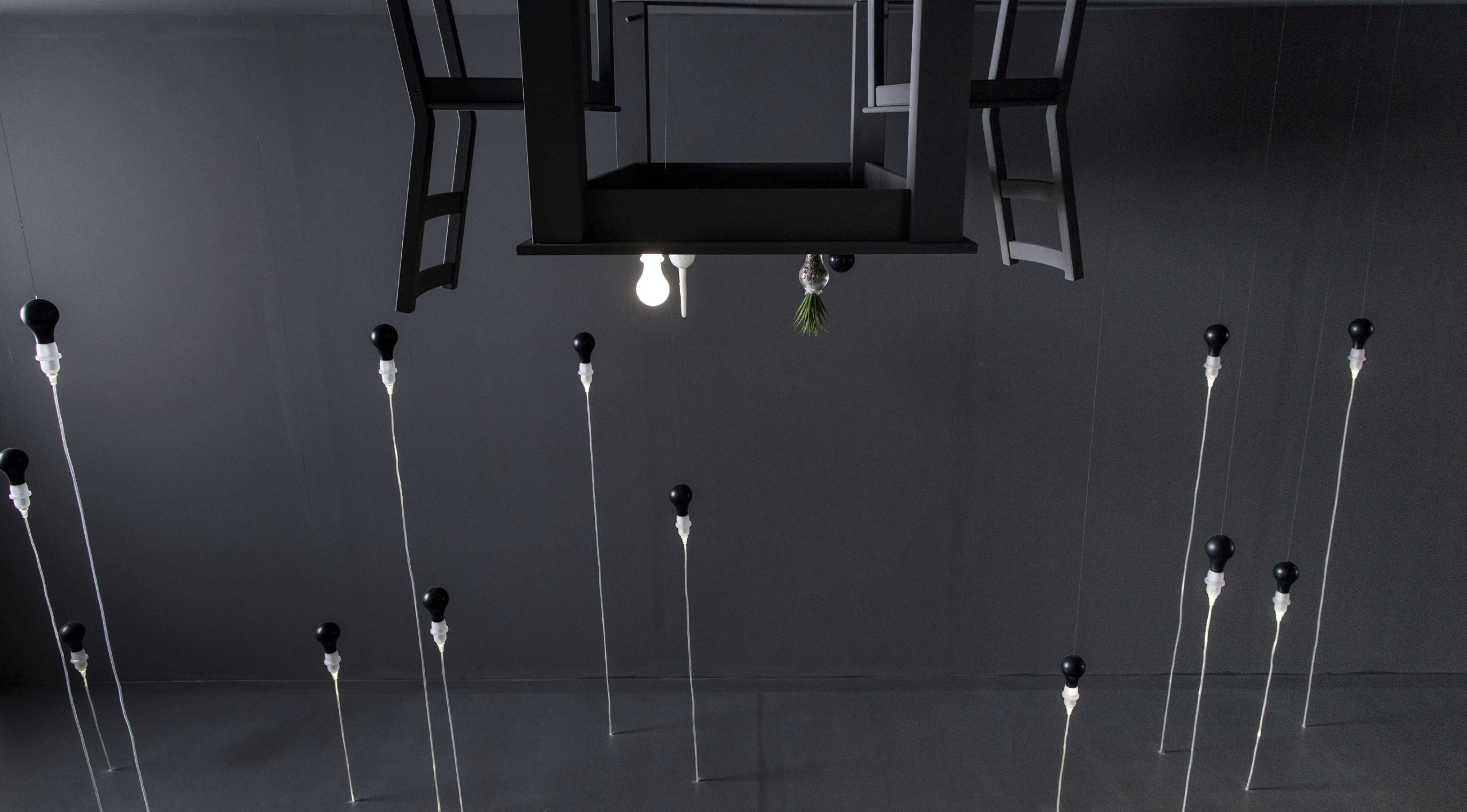 Reverse Room: a surreal, upside-down installation by James Wines