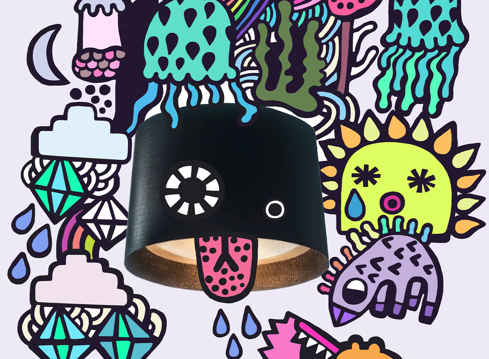 Doodling with light: in Ery Burns’ art, every detail tells a story.